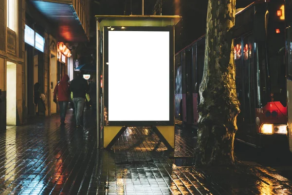 空白の広告ライト ボックス — ストック写真
