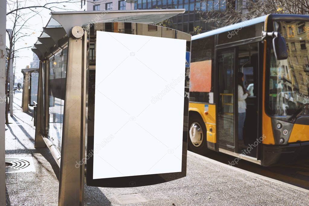 blank advertising billboard