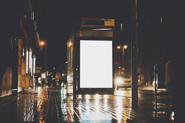 Caja de luz de publicidad en blanco — Foto de Stock