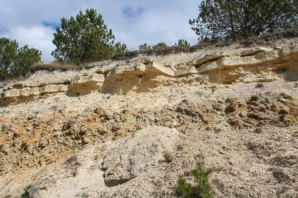 Alan çakıl aglomeralar kıyısında 