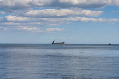 Kargo gemisi Gurzuf ilçesi yakınlarında 