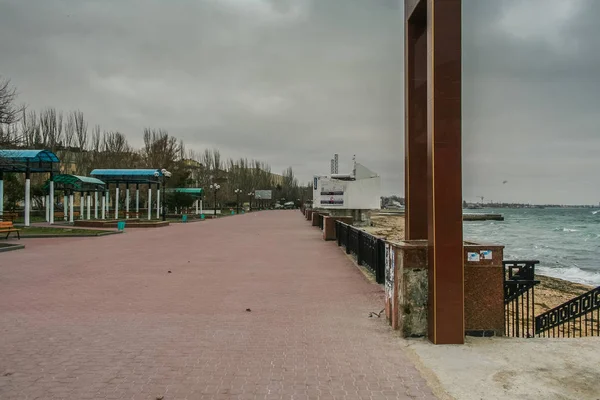 Porto, spiaggia a Feodosiya . — Foto Stock