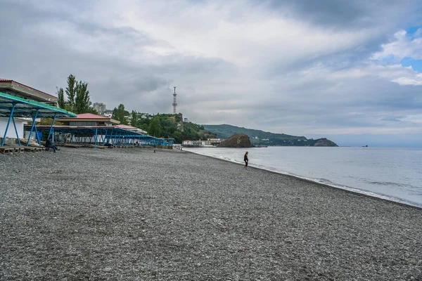 Plaży sanatorium "Krymu" w Partenit — Zdjęcie stockowe