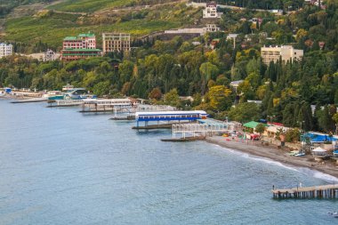 Gurzuf ilçesi ve Mount Ayu-Dag