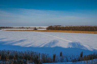 Kış aylarında Ukrayna bozkır
