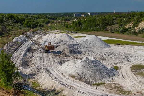 Extracción de caolín en la cantera de arcilla — Foto de Stock