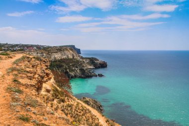 Cape Fiolent yakın Karadeniz kıyısında