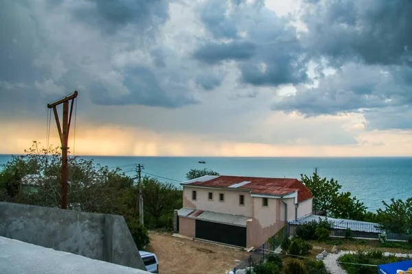 Microdistrict Radio dek in de stad van Sevastopol — Stockfoto