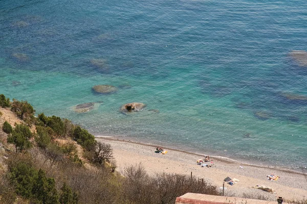 Cape Fiolent yakın Karadeniz kıyısında