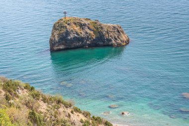 Cape Fiolent yakın Karadeniz kıyısında