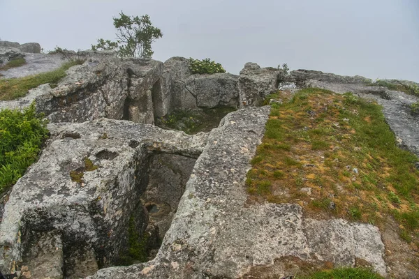 As ruínas da fortaleza Mangup — Fotografia de Stock