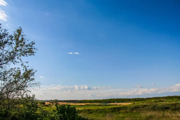 Taurian steppe near the Galyuki pond — Stock Photo, Image