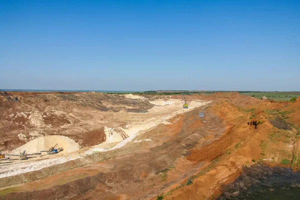 Silviculture around the clay quarry — Stock Photo, Image