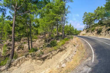 Karpuchay gorge aracılığıyla pitoresk bir yolda