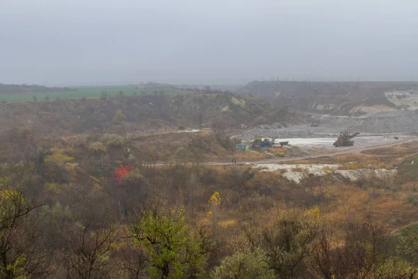 Hösten stäppen i regionen Zaporozhye — Stockfoto