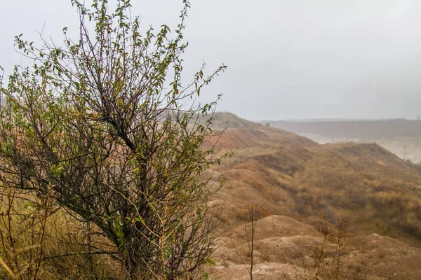 Осінній степ у регіоні Запоріжжя — стокове фото