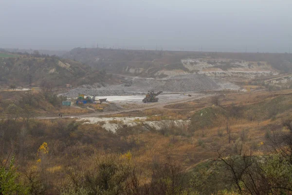 Otoño estepa en la región de Zaporozhye — Foto de Stock