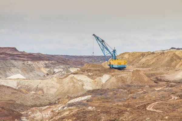 Clay quarry in the Zaporozhye region — Stock Photo, Image