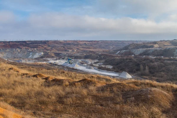 Kaolin quarry in the Zaporozhye region — Stock Photo, Image