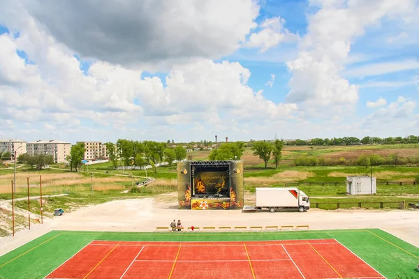 Регіональний фестиваль авторської пісні «Bardovskie зорі" — стокове фото