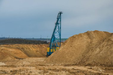 kil ocağı Ekskavatör halatlı kazma sistemi