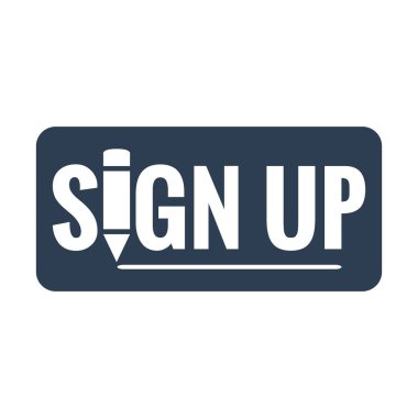 sign up button icon clipart