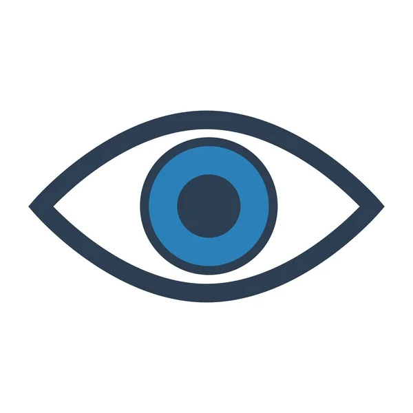 Auge Symbol auf weißem Hintergrund. — Stockvektor