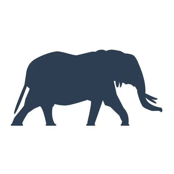 Olifant pictogram op witte achtergrond. — Stockvector