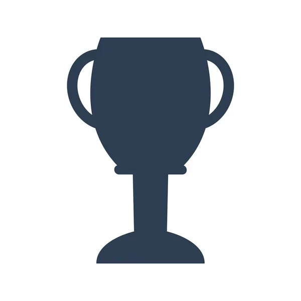 Trofeo taza icono sobre fondo blanco. — Vector de stock