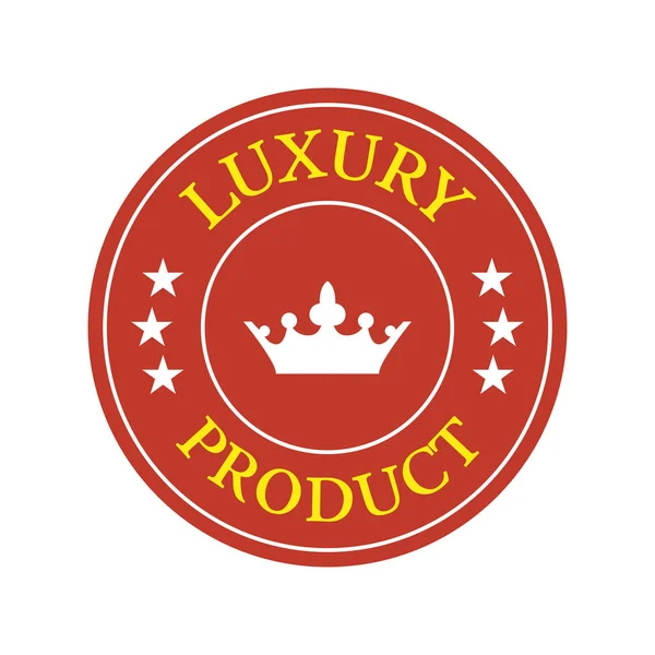 Luxus-Produktetikett auf weißem Hintergrund. — Stockvektor