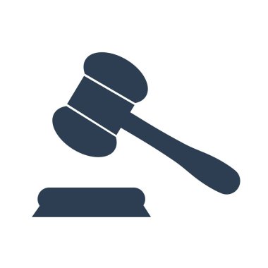 Judge gavel Icon Vector. vector