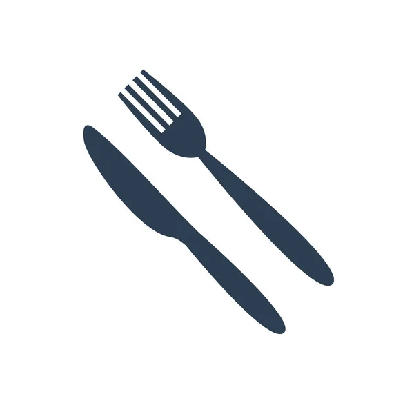 Ikona nůž a vidlička — Stockový vektor