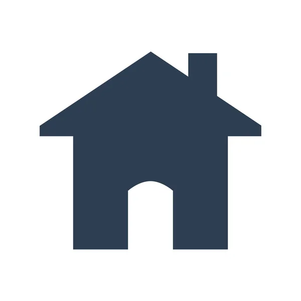 Icono del hogar sobre fondo blanco. — Vector de stock