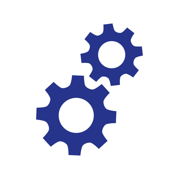 Gears icons on white background.