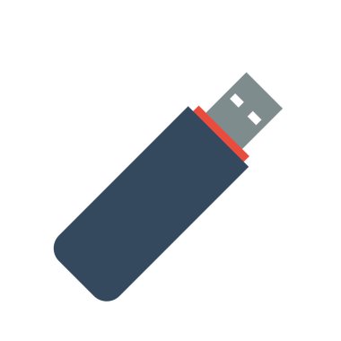 USB flash sürücü simge vektör.