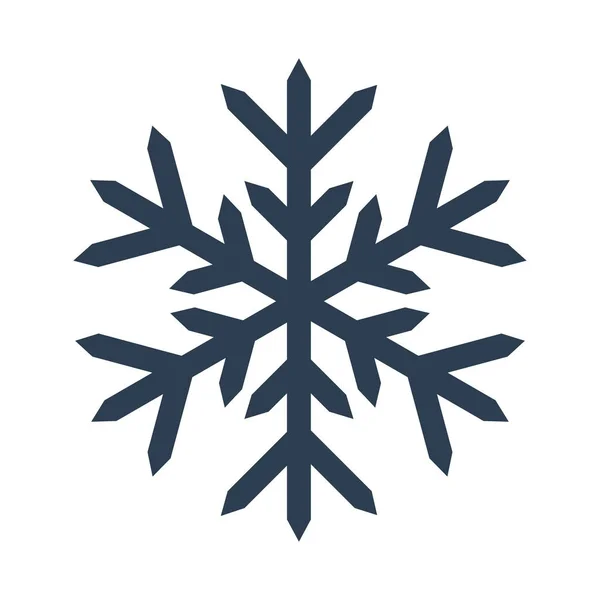 Copo de nieve icono sobre fondo blanco. — Vector de stock