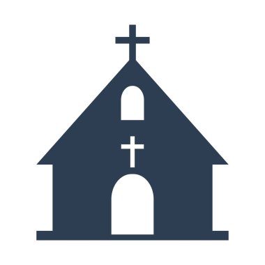 Beyaz arka plan üzerinde Kilise kutsal kişilerin resmi.