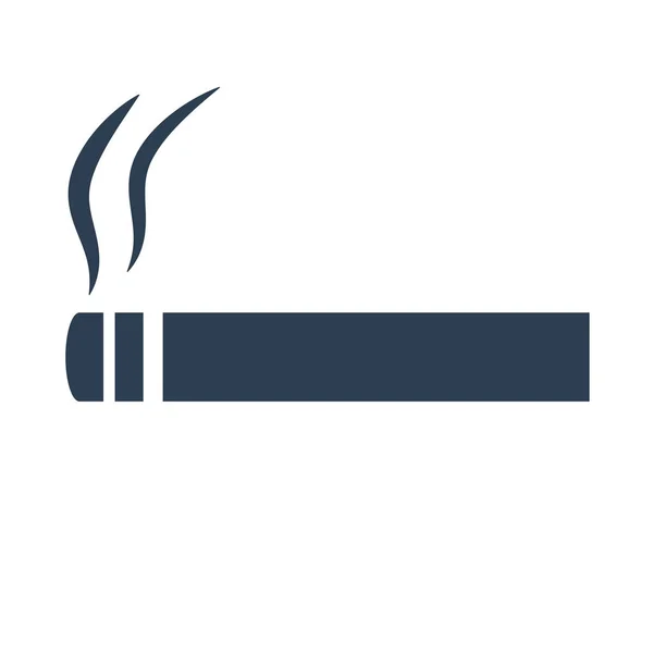Zigarettensymbol auf weißem Hintergrund. — Stockvektor