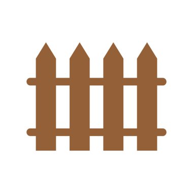 çit simgesi beyaz arka plan üzerinde.