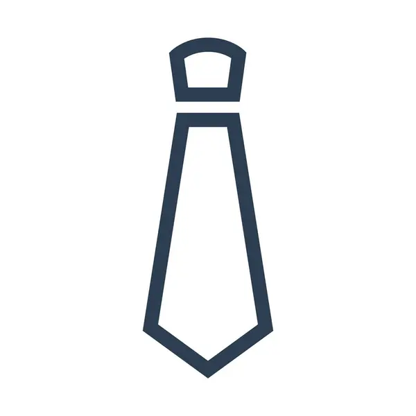 Sor ikon nyakkendő, fehér háttér. — Stock Vector