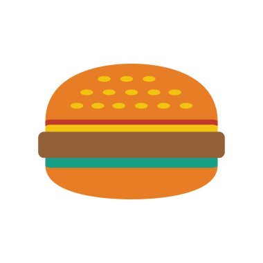 Beyaz arkaplanda hamburger simgesi.