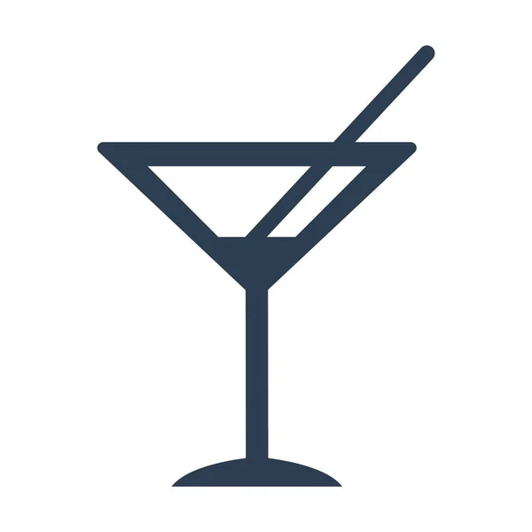 Cocktail icon on white background. — Stock Vector