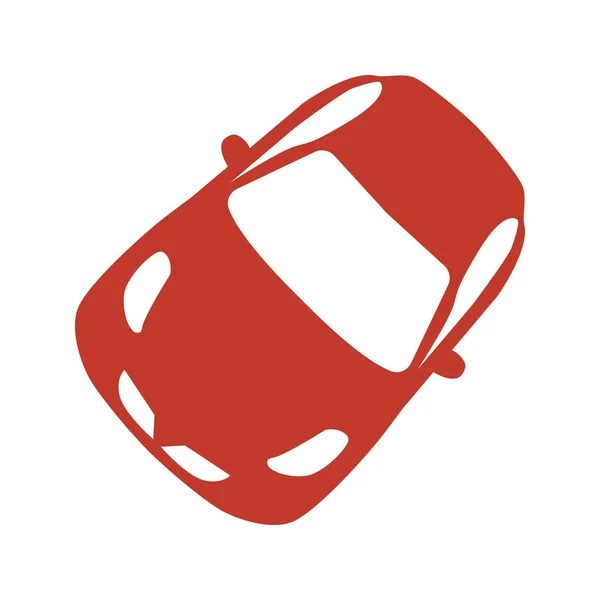 Icono del coche sobre fondo blanco. — Vector de stock