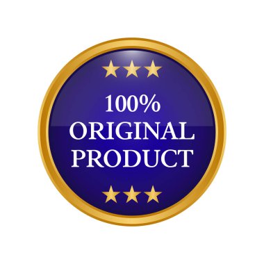 Beyaz arka plan üzerinde orijinal ürün etiketi.