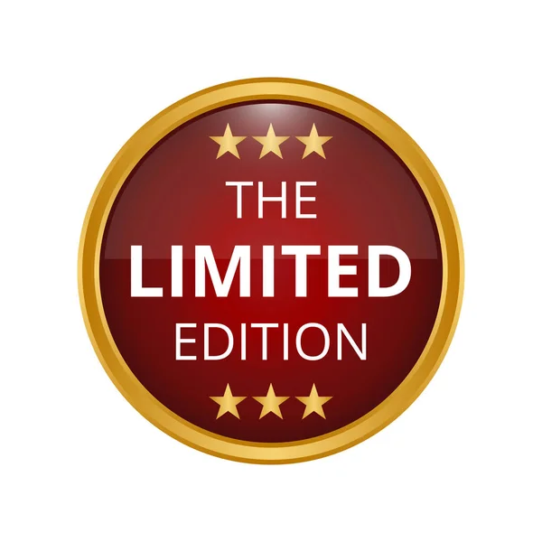 Limited edition badge op witte achtergrond. — Stockvector