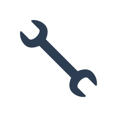 Beyaz arka plan üzerinde Wrench kutsal kişilerin resmi.