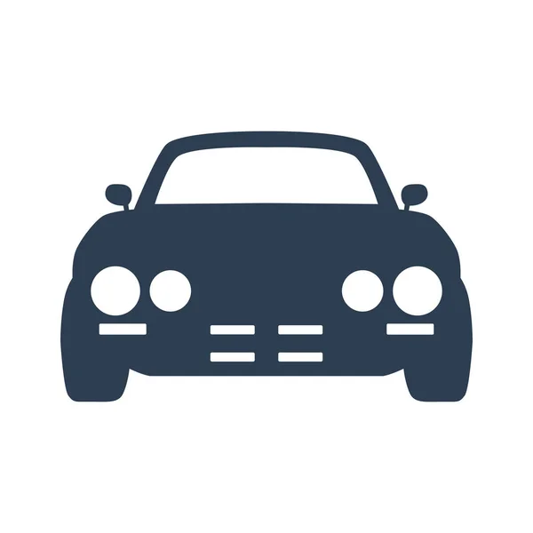 Icono del coche sobre fondo blanco. — Vector de stock