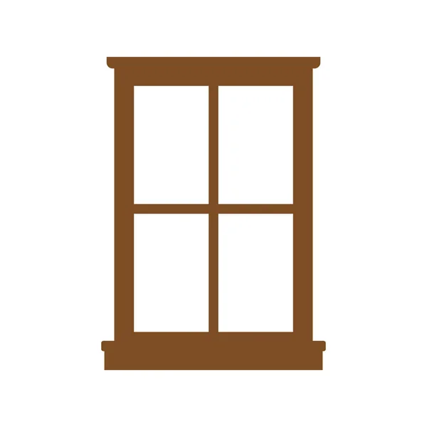 Ícone da janela no fundo branco . — Vetor de Stock