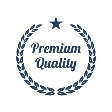 Premium Kalite defne çelengi beyaz arka plan üzerinde.