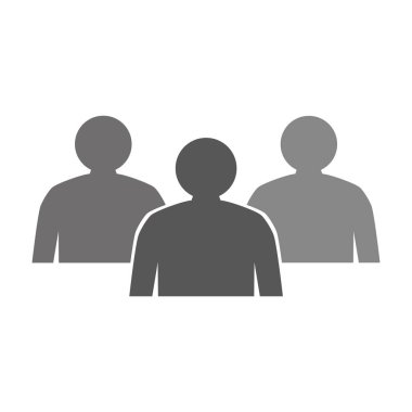 beyaz zemin üzerinde kişi simgesi.